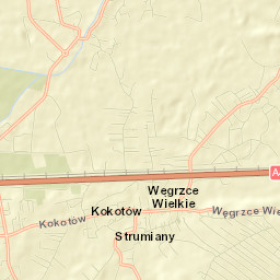 Węgrzce Wielkie Street Map
