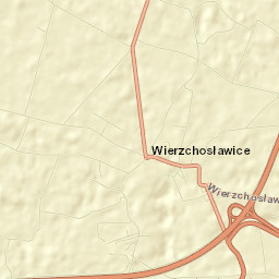 Wierzchosławice Street Map