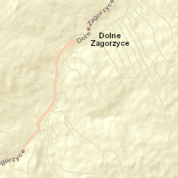 Zagórzyce Street Map