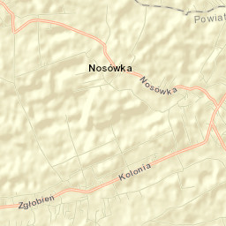 Zgłobień Street Map