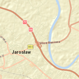Jarosław Street Map