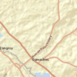 Gamaches Street Map