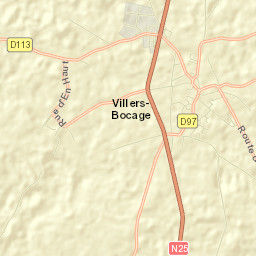Villers-Bocage Street Map