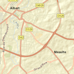 Méaulte Street Map