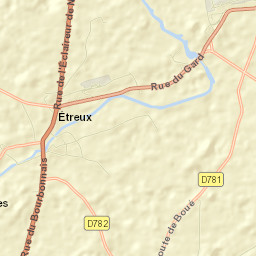Étreux Street Map