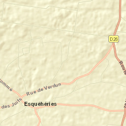 Esquéhéries Street Map