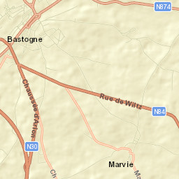 Bastogne Street Map