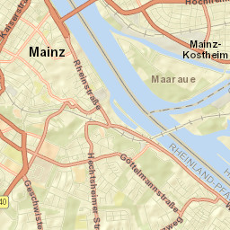 Mainz Street Map
