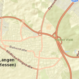 Langen Street Map