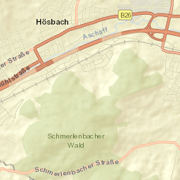 Hösbach Street Map