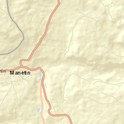 Manětín Street Map
