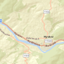 Hýskov Street Map