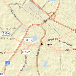 Říčany Street Map