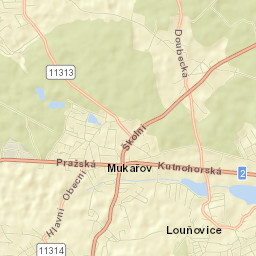 Mukařov Street Map