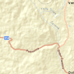 Dolní Čermná Street Map