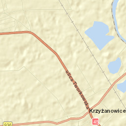 Krzyżanowice Street Map