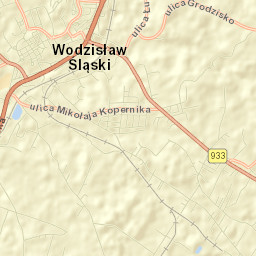 Wodzisław Śląski Street Map