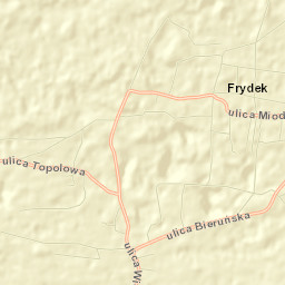 Miedźna Street Map