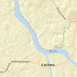 Łączany Street Map