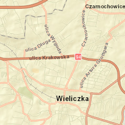 Czarnochowice Street Map