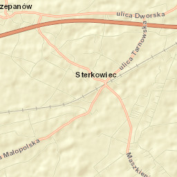 Maszkienice Street Map