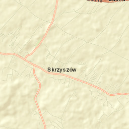 Skrzyszów Street Map