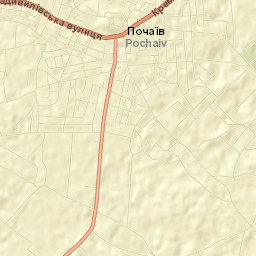 Pochaiv Street Map