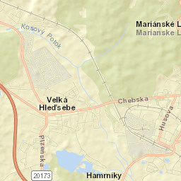 Velká Hleďsebe Street Map