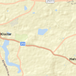Klášter Street Map