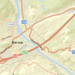 Beroun Street Map