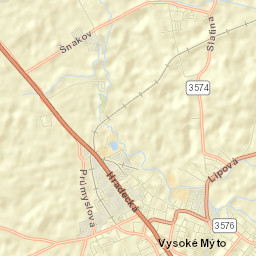 Vysoké Mýto Street Map