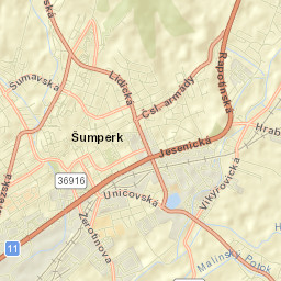 Šumperk Street Map