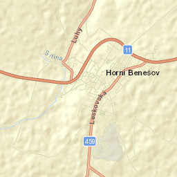 Horní Benešov Street Map