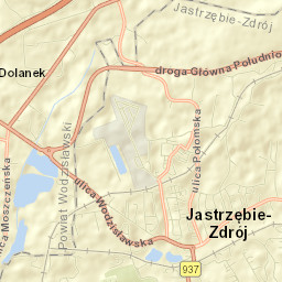 Jastrzębie Zdrój Street Map