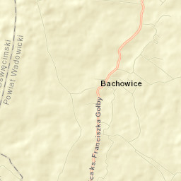 Bachowice Street Map