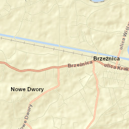 Brzeźnica Street Map