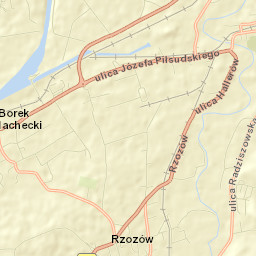 Rzozów Street Map