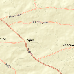 Trąbki Street Map