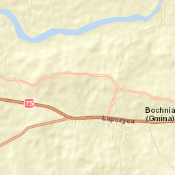 Łapczyca Street Map