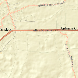 Jadowniki Street Map