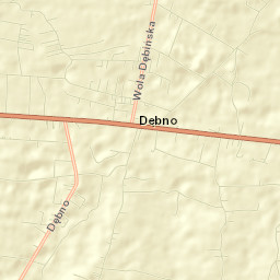 Dębno Street Map