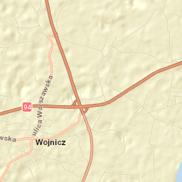 Wojnicz Street Map
