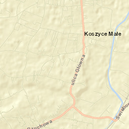 Koszyce Street Map