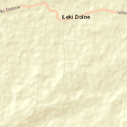 Łęki Dolne Street Map
