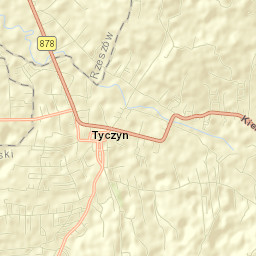 Tyczyn Street Map