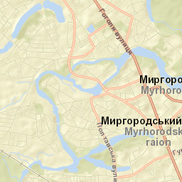 Myrhorod Street Map