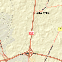 Poulainville Street Map