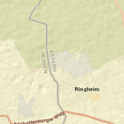 Schaafheim Street Map