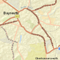 Bayreuth Street Map
