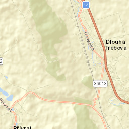 Dlouhá Třebová Street Map